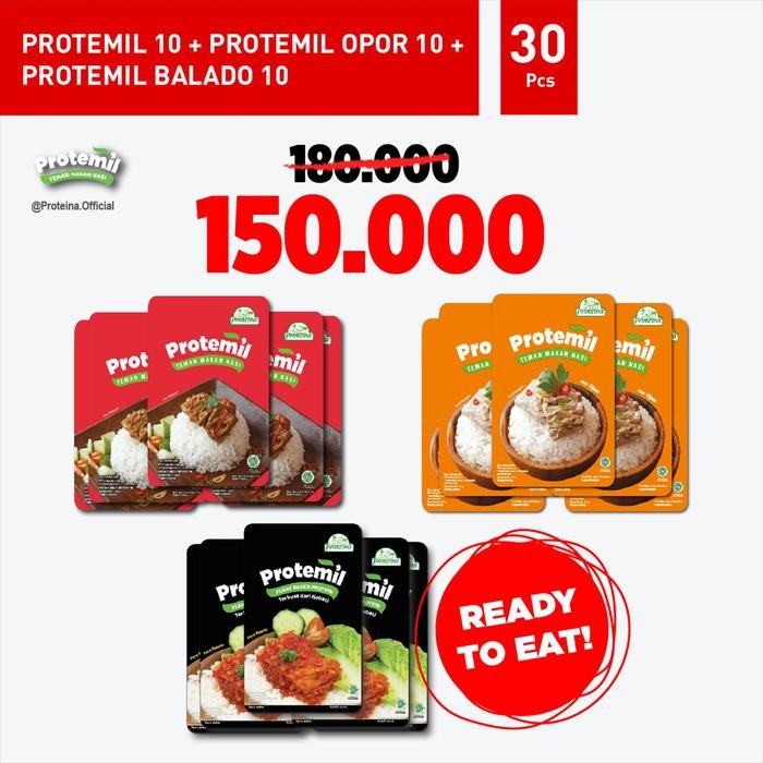 

Pilihan- Paket Protemil 3 Rasa (30Pcs) / Makanan Instan / Siap Makan