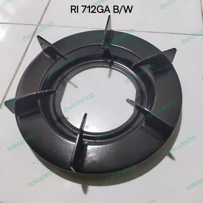 Tatakan kompor Rinnai RI 712GA W/B kaca