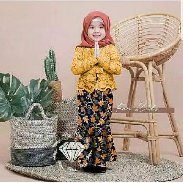 muna Setelan Kebaya Anak / Kebaya Modern Muslim SHIREN KIDS Brukat