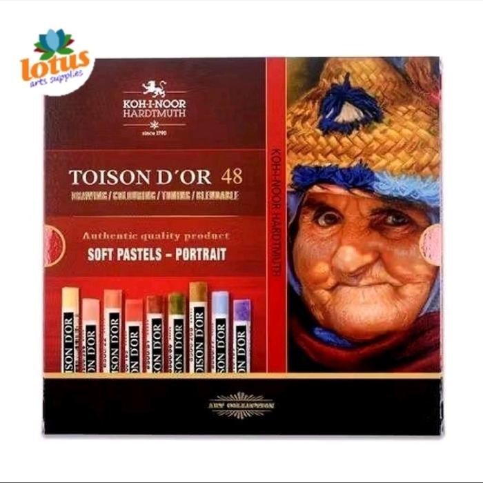 

NEW PRODUK KOH-I-NOOR TOISON DOR SOFT PASTEL PORTRAIT SET X 48 MAWAR-89