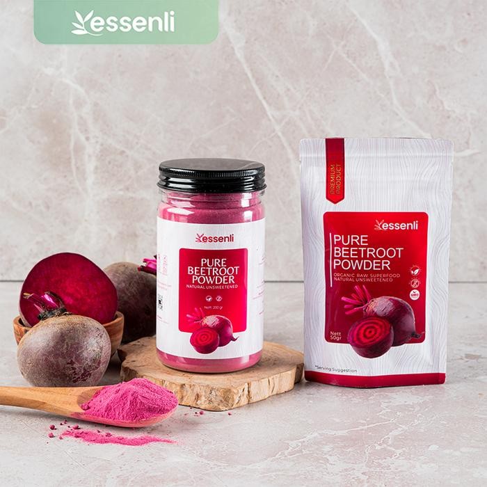 

DISKON ESSENLI Pure Beetrote Powder / Bubuk Buah Bit murni Drink READY STOCK