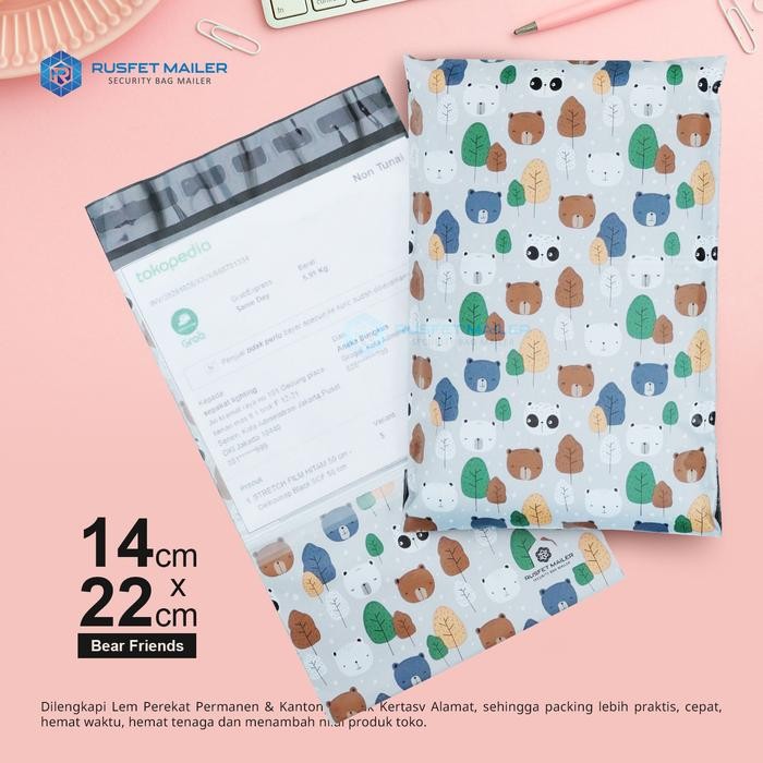 

AMPLOP PLASTIK POLYMAILER BEAR FRIENDS - 3VARIASI (ADA KANTONG ALAMAT) KODE 783
