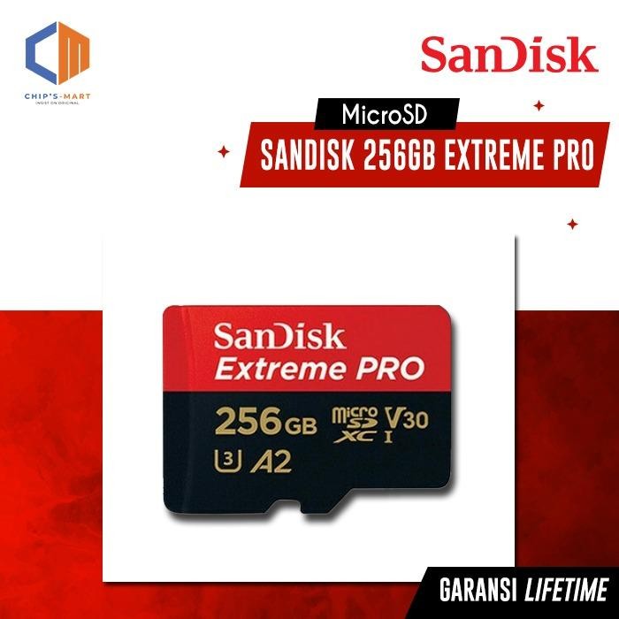 Terbaik Sandisk Microsd 256Gb Extreme Pro 200Mbs 100% Original 100% Ori
