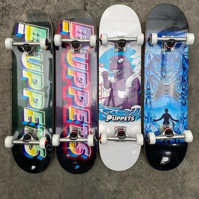 Puppets fullset skateboard pemula drop 2