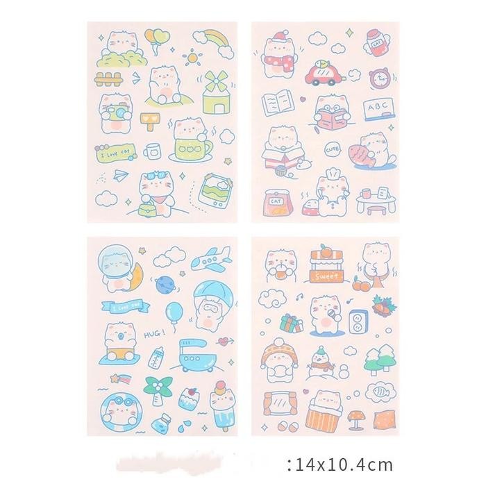

1 Pcs DIY stiker buku harian stiker / Stiker Kartun Lucu