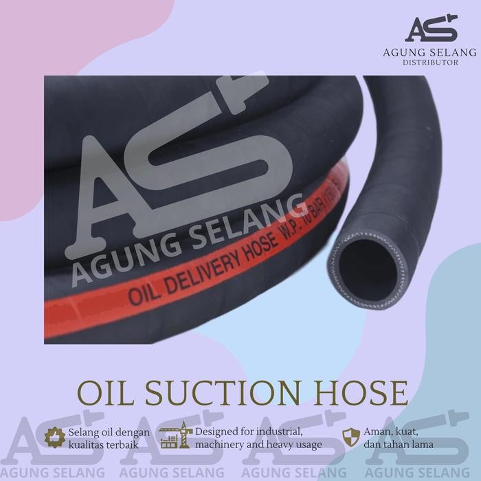 Selang Karet Hitam 2 1/2" Inch Selang Angin Oil Suction Delivery 2.5"