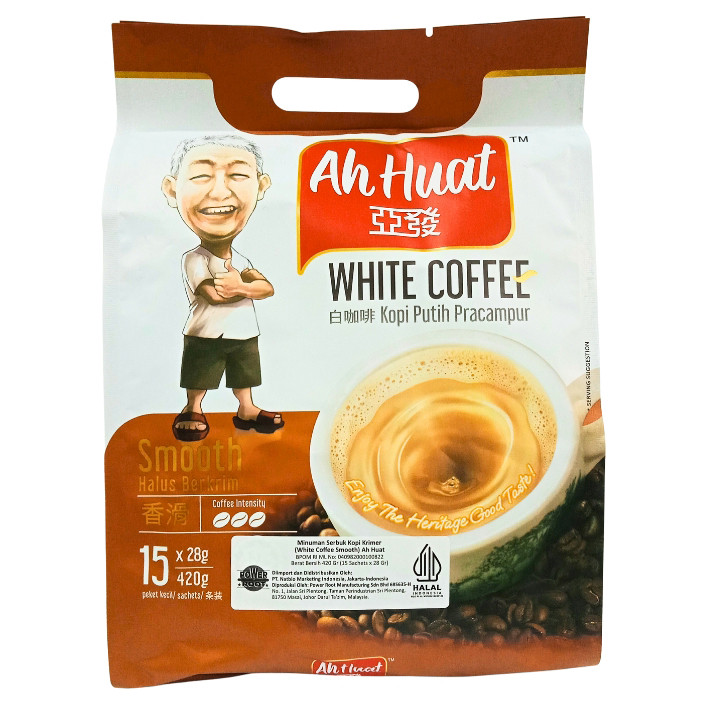 

S75691 AH HUAT WHITE COFFEE CLASSIC KOPI 30GRX15 BKS MAJU BERSAMA (20250910)