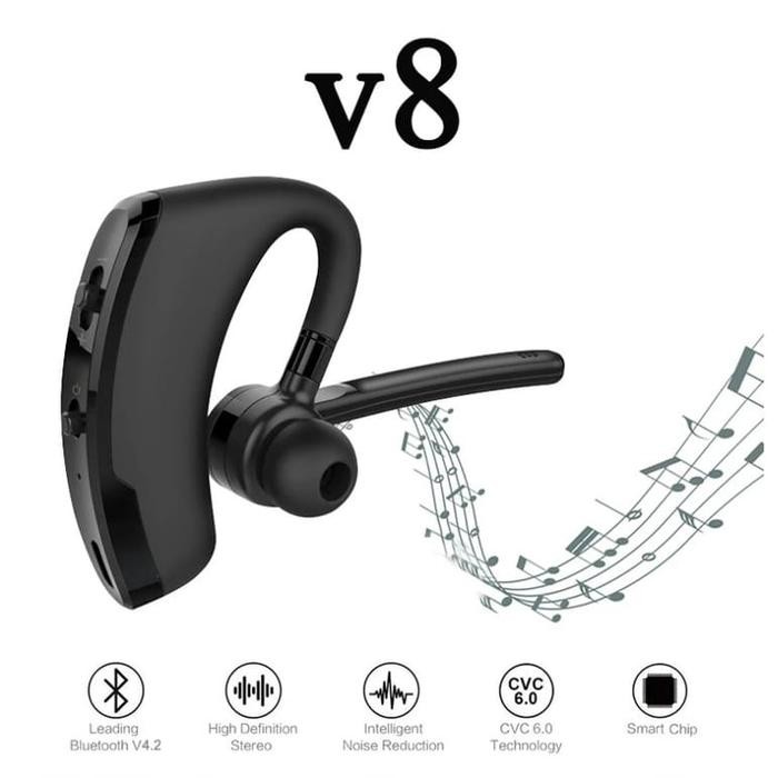 HEADSET BLUETOOTH V8 WIRELESS STEREO EARPHONE BLUETOOTH