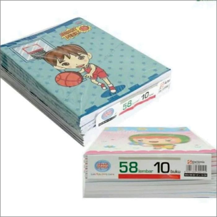 

New 1 PAK BUKU TULIS SIDU 38 LEMBAR/58 LEMBAR Paper Stationery
