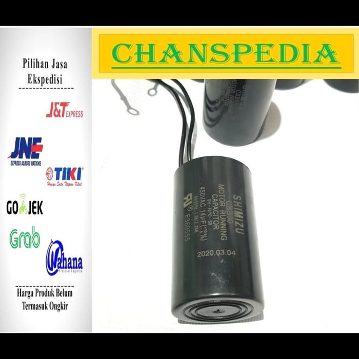 Ready Stock Kapasitor Pompa Air Shimizu 14Uf (Asli)