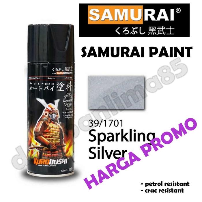 Pilihan- Samurai Paint 1701 Sparkling Silver/Metalik Silver Cat Semprot/Pylox