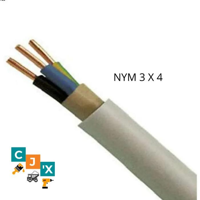 Kabel Eterna Nym 3 X 4 Meteran / Kabel Nym 3X4 Permeter