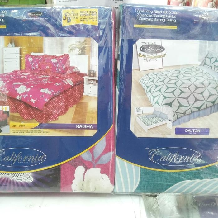 Sprei California ukuran 180 X 200 Sprei Katun California