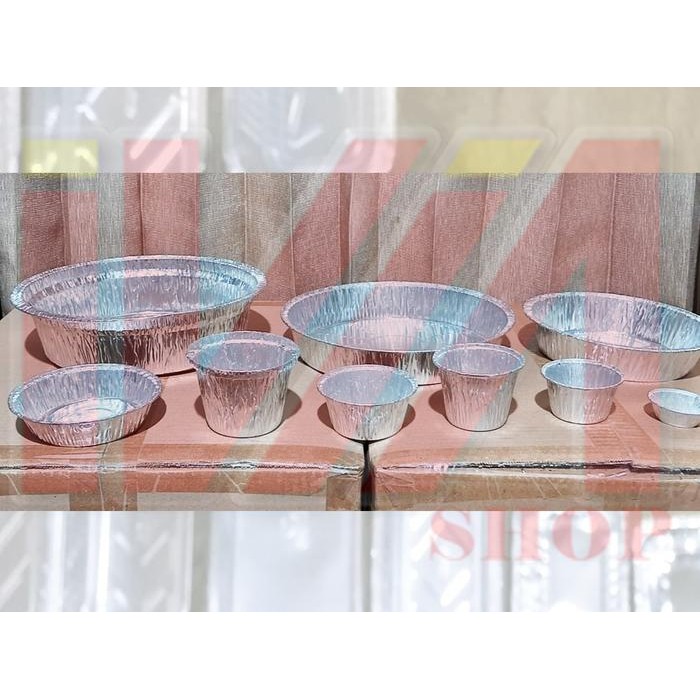 480/35 BADAN + TUTUP mika Cup Alumunium Alu Tray Foil Aluminium persegi