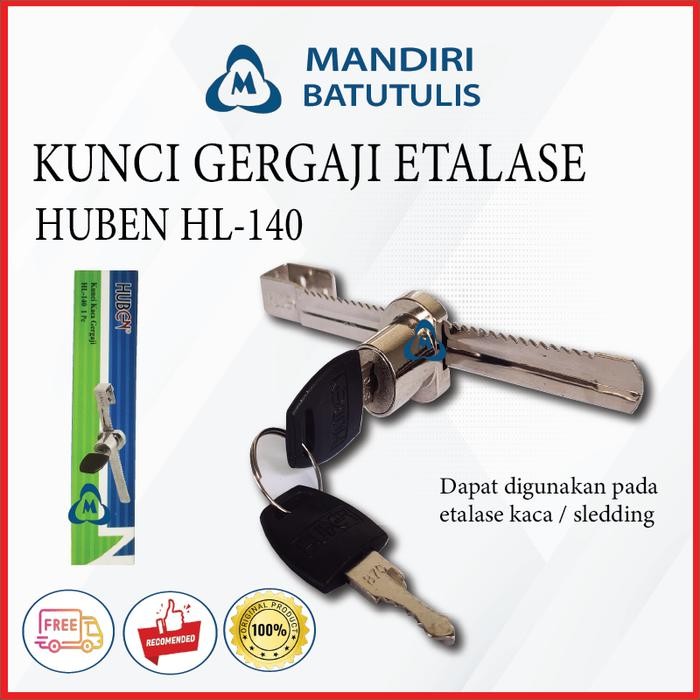 Kunci Etalase Kaca Gergaji - Kaca Geser - Kaca Sleding - Lemari Kaca