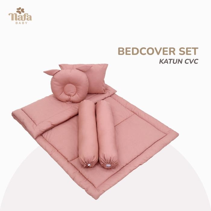 Dovana Baby - Bedcover Set Bayi Bantal Guling Set Beddding Motif Polos