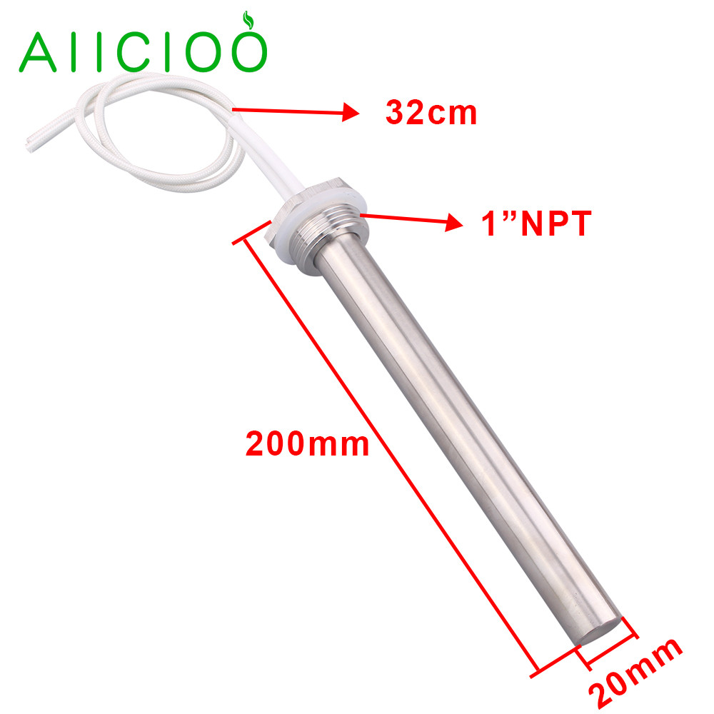 220V Cartridge Heater Water Heating Element DN25 Cartridge Heater Tubular Immersion Heater 1kw/1.5kw