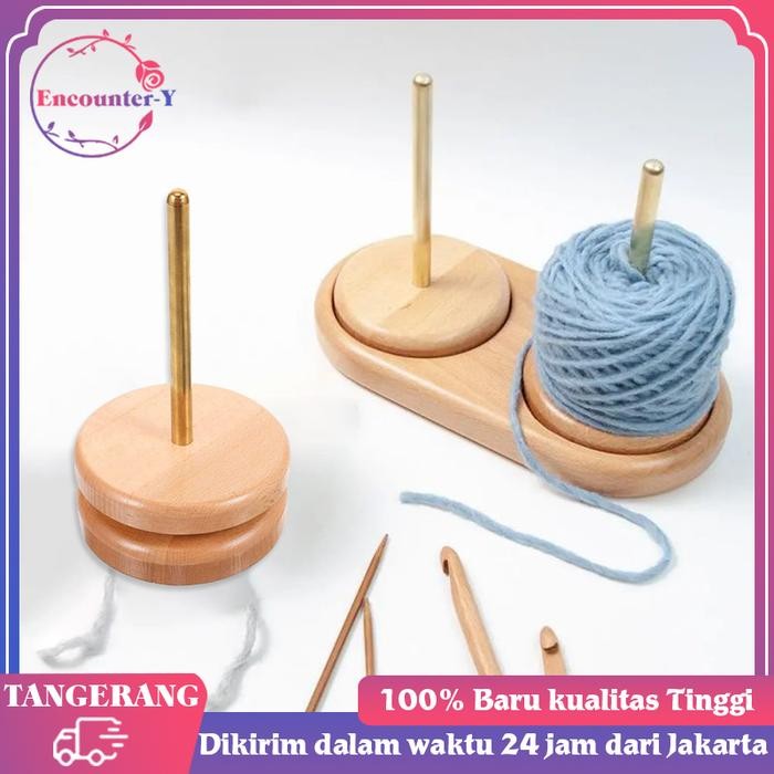 Yarn Holder Spin Yarn Holder Stand Yarn Organizer Tempat Benang Rajut
