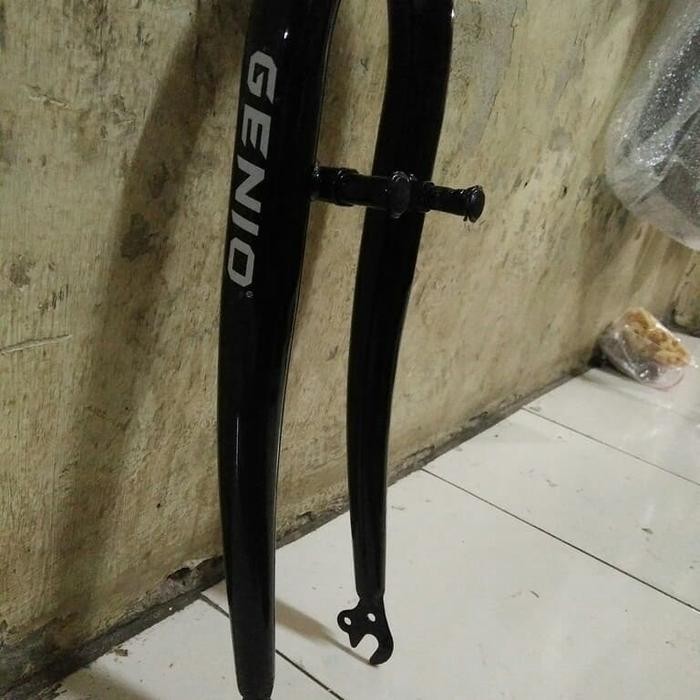 FORK GENIO 26 STANDAR MTB HITAM L FORK GENIO MTB STANDAR U BRAKE V BRA