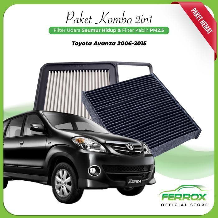 Ferrox Filter Udara Mesin & Filter Cabin Toyota Avanza