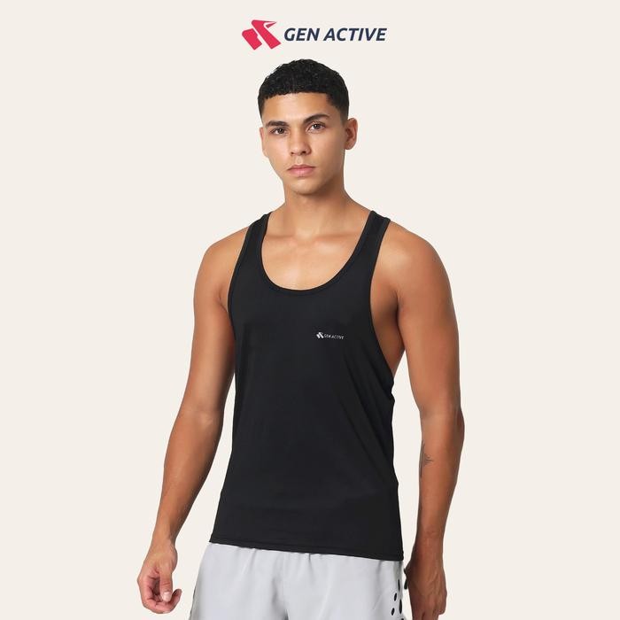 ORIGINAL GEN ACTIVE Kaos OlahPria Wanita Kaos Singlet Dryfit Unisex Pakaian Sport Training Lari