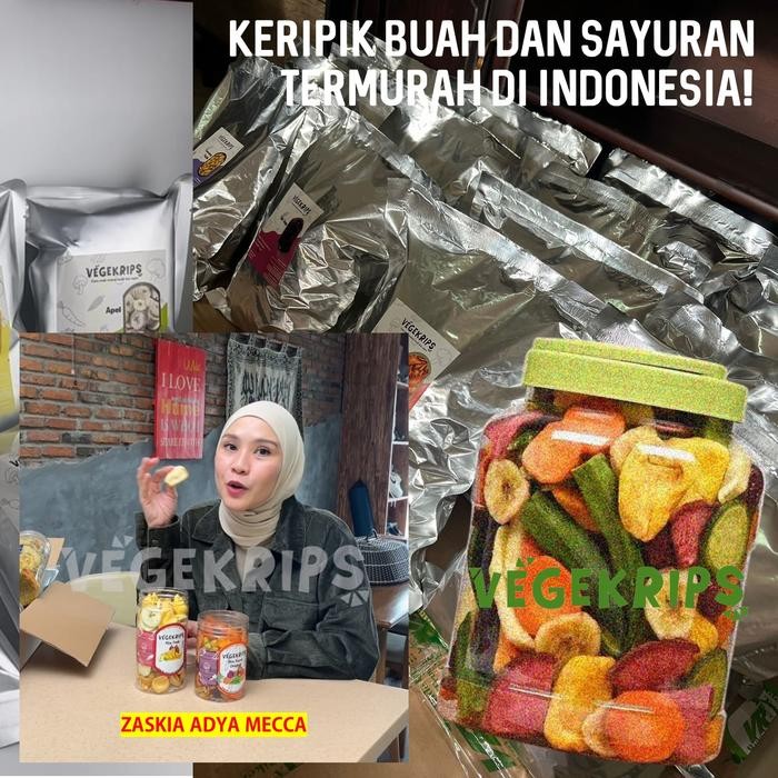 KERIPIK BUAH DAN SAYUR KEMASAN KILOAN TERMURAH SE INDONESIA