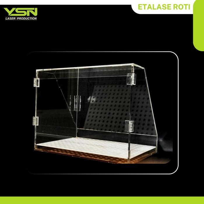 Ready Etalase Roti Akrilik I Display Kue I Roti I Rak Kue Akrilik Custom