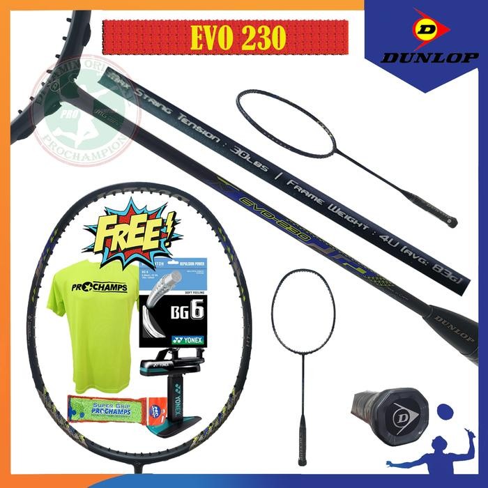 DUNLOP EVO 230 / EVO230 RAKET BADMINTON ORIGINAL