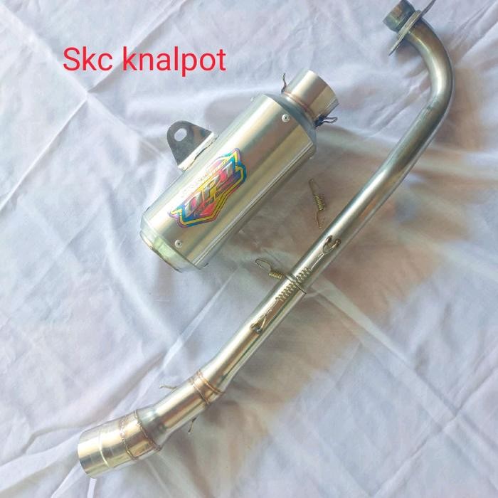 knalpot racing dpj emblem pelnagi tipe gp1 leher netral pnp motor all bebek