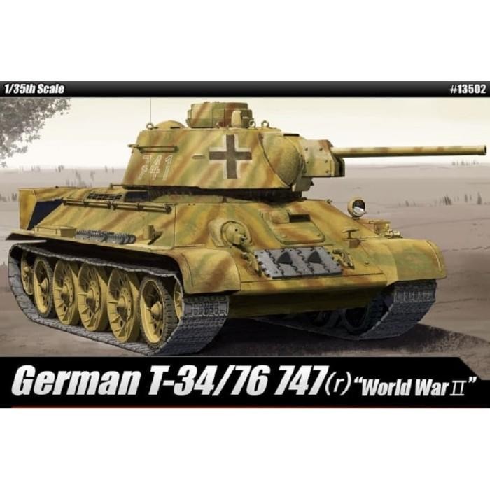 Mainan Rakitan German T-34/76 747(r) 1/35 13502