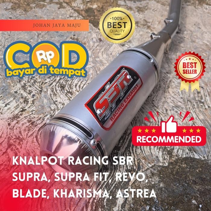 Knalpot Racing SBR Supra buat Motor Supra, Supra Fit, Revo, Blade, Kharisma, Astrea motor