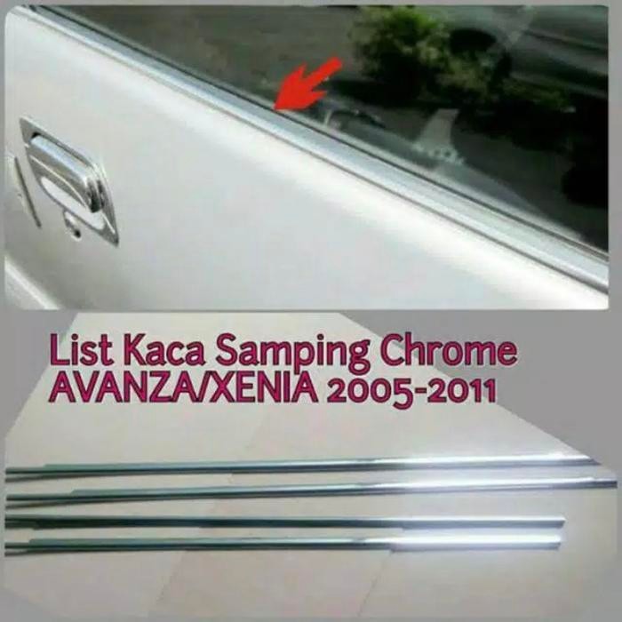 Ready Lis list kaca samping avanza xenia 2005-2011 chrome