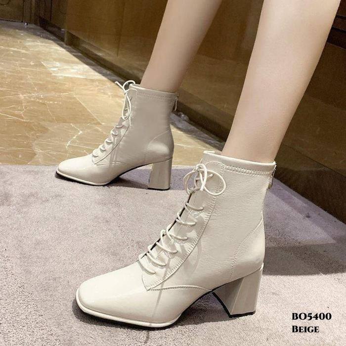 Donatello - Sepatu Boots Hak Tahu Tinggi 7Cm Fashiom Wanita Heels Sandal Ala Korea Style Uk 35 36 37