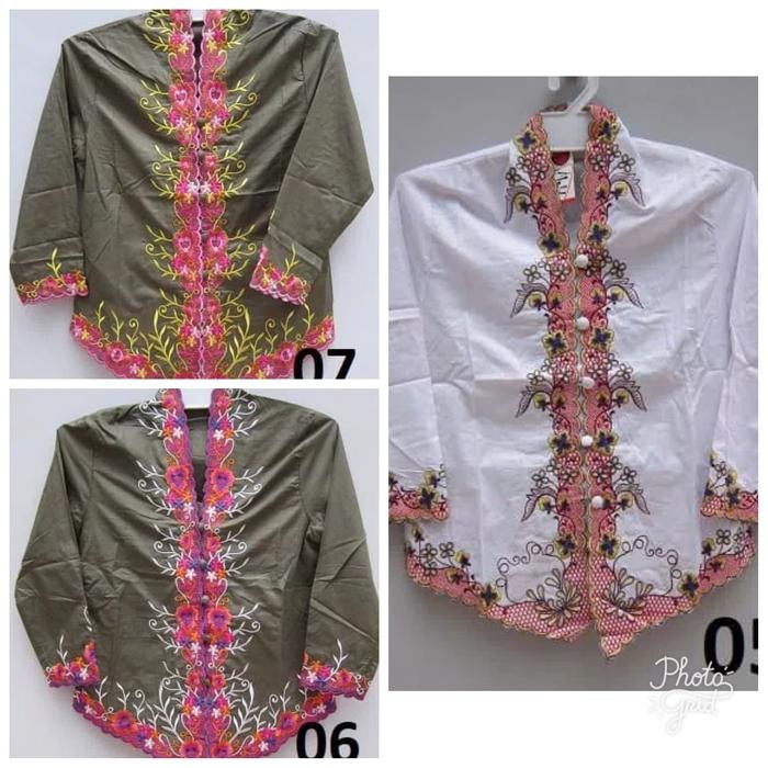 TERMURAH Kebaya Anak Katun/Kebaya Kartini/Kebaya Bordir/Kebaya Putih/ SIZE 3 READY STOCK