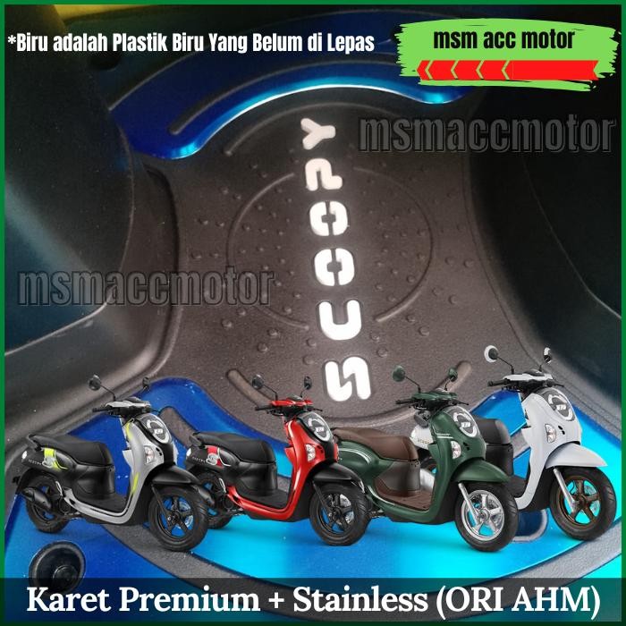 KARPET SCOOPY NEW 2025 ORIGINAL AHM HONDA ALAS PIJAKAN KAKI MOTOR BISA UNTUK SCOOPY TAHUN 2020 2021
