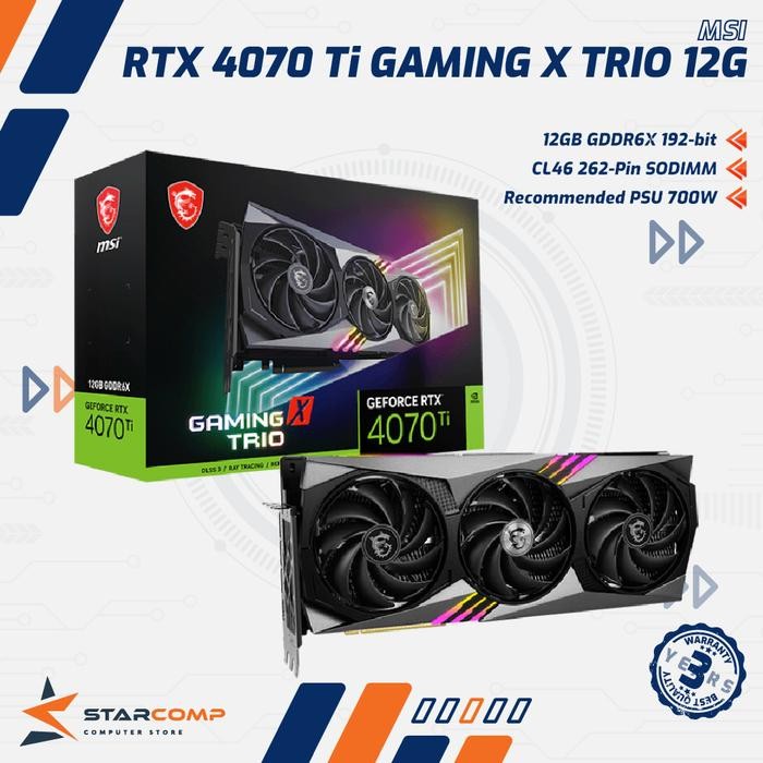 GeForce RTX 4070 Ti GAMING X TRIO 12G RTX4070 Ti 12GB GDDR6X