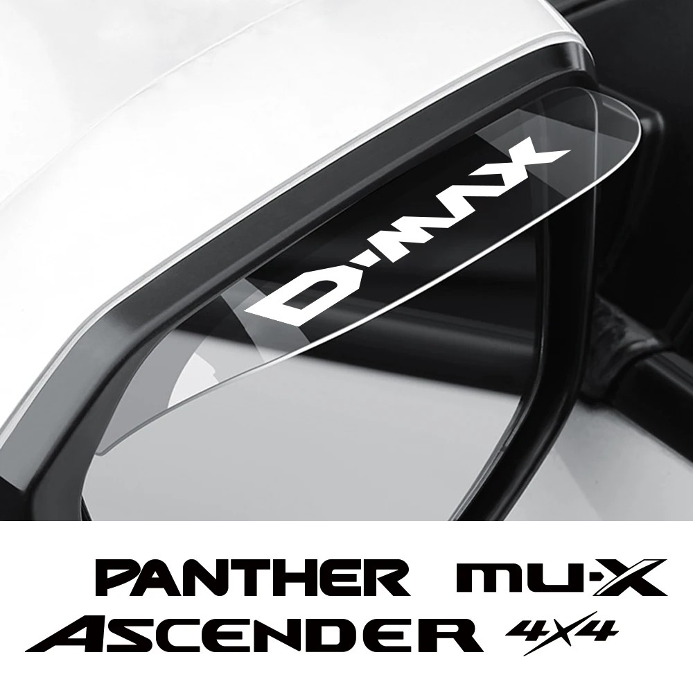 2Pcs Car Rain Eyebrow Rearview Mirror Rainproof Visor Shield Cover Protector Accessories For Isuzu D