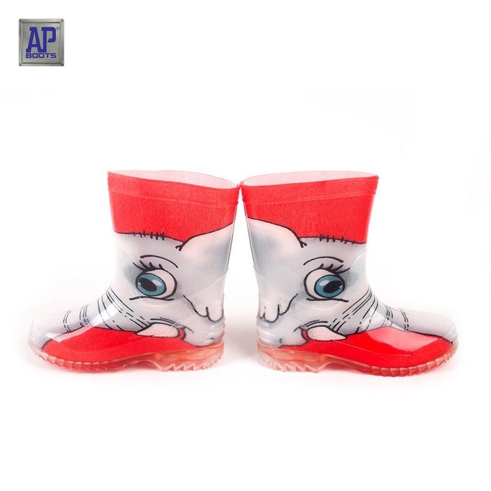 pw5d-Ap Boots Ap Kids Safari Elephant - Sepatu Boot Pvc Anak Motif
