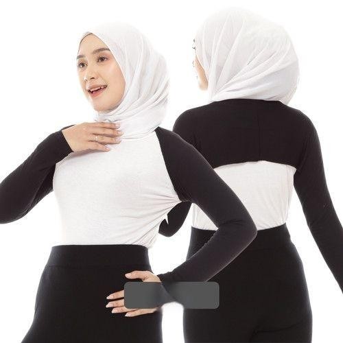 de68- Balero Wanita Manset Tangan Wanita Hijab Manset Sambung Lengan Panjang Spandex Bahan