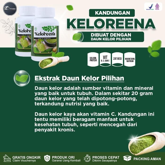54t4- Kapsul Keloreena Bantu Atasi Cacingan Kapsul Keloreena Untuk Anak Dan Dewasa Isi 50