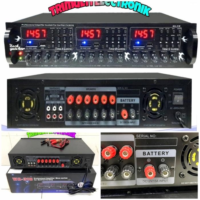 BlackSpider BS WA-318 Power Amplifier Walet 1000 Twiter