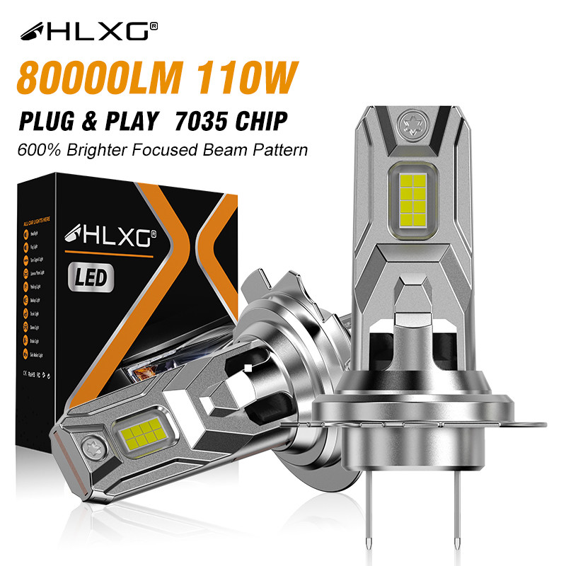 H7 LED Headlight Turbo LED Head Lamp Bulb High Power H11 7035 CSP