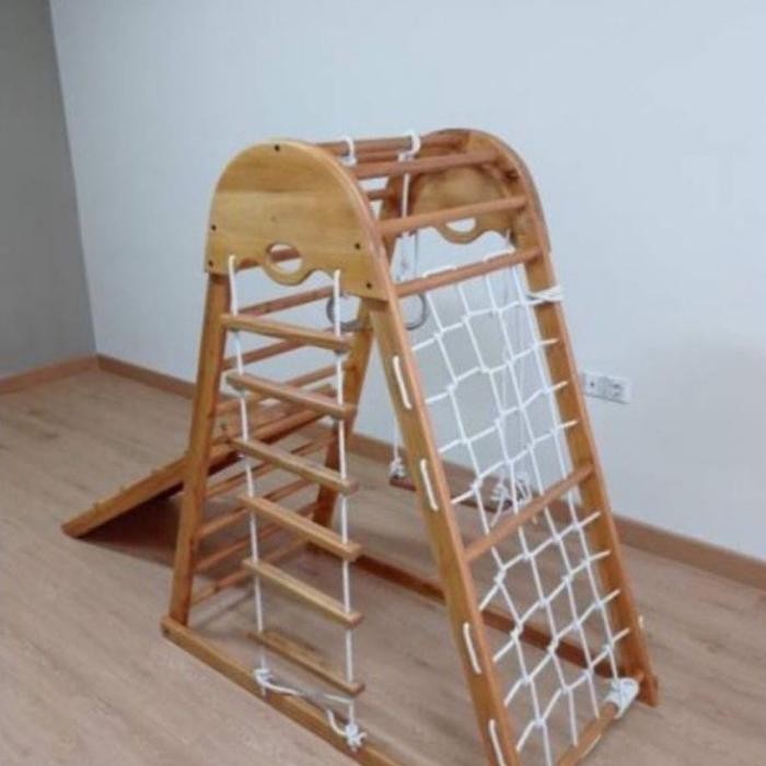 j225- Tangga Brakiasi Type Imut Mainan Perosotan Anak / Baby Gym Tinggi 1.3M