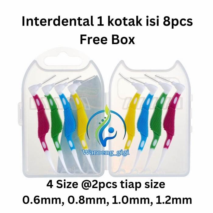 DoneShop- Interdental Brush 1Kotak Isi 8Pcs Mix 4 Size