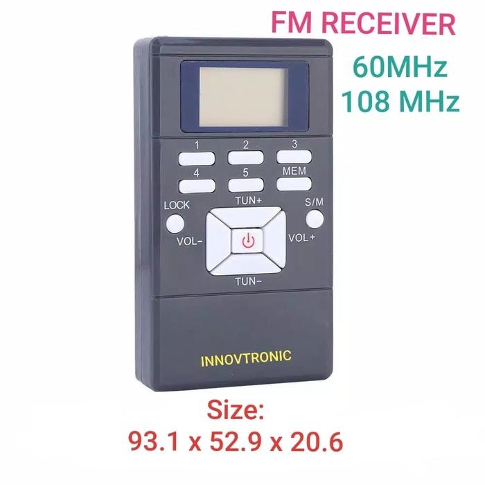 vp5f- Grey 60-108Mhz Stereo Digital Fm Receiver Tuner Radio Fm Digital