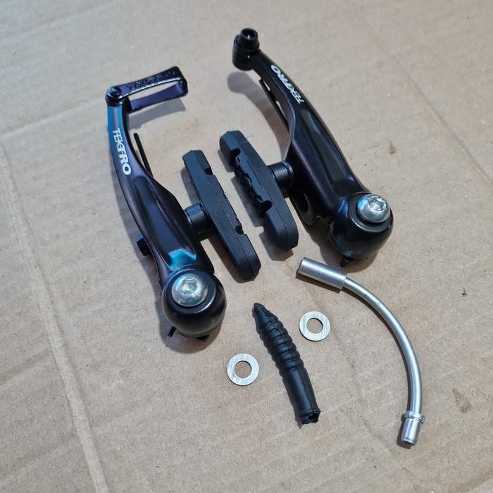 V brake Rem bmx mtb Tektro original hitam alloy