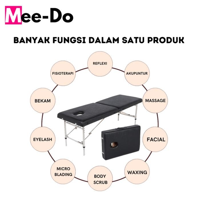 db0d- Ranjang Bed Facial Eyelash Kasur Massage Therapy Pijat Portable Lipat