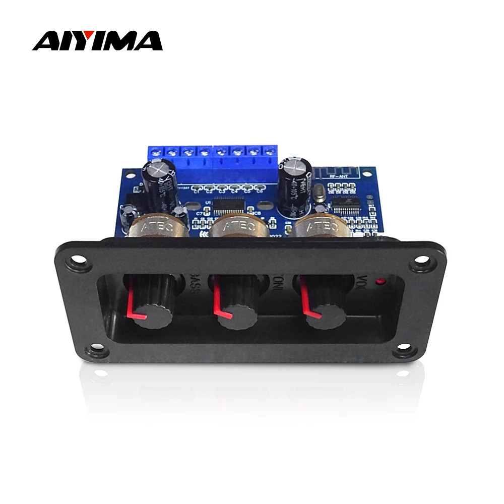 Aiyima Subwoofer Power Amplifier 2X25W+50W 2.1 Channel Bluetooth 5.0 Amplifier Speaker Sound