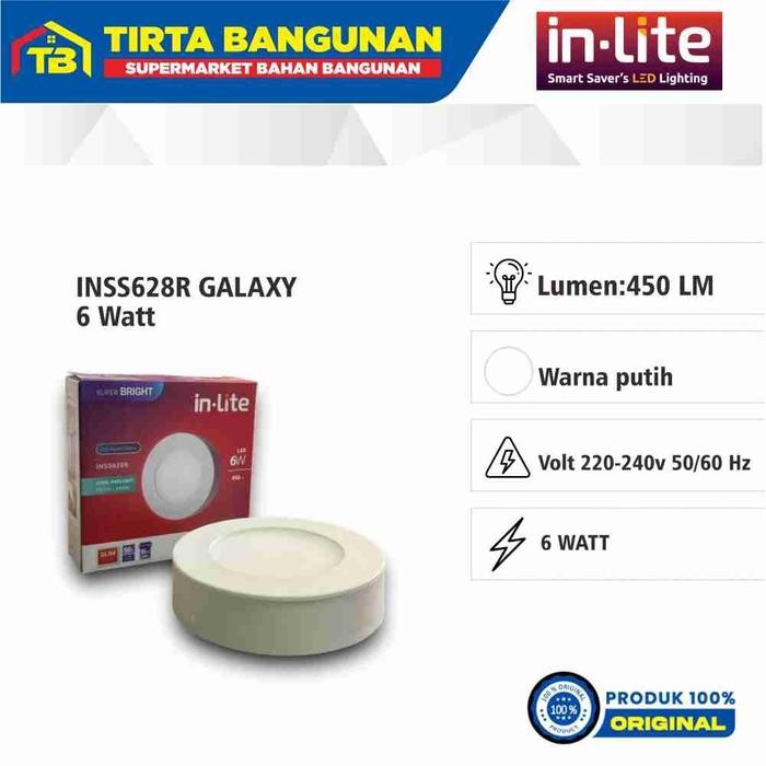 al42- In-Lite Inss628R Galaxy Downlight Outbow Led / Lampu Panel Outbow