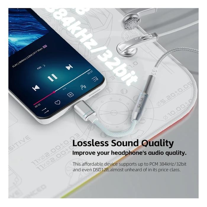 ybmc- Fiio Jade Audio Ja11 / Ja-11 / Ja 11 Dongle Dac And Headphone Amplifier Usb Type C To